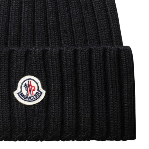 Moncler Black Beanie.