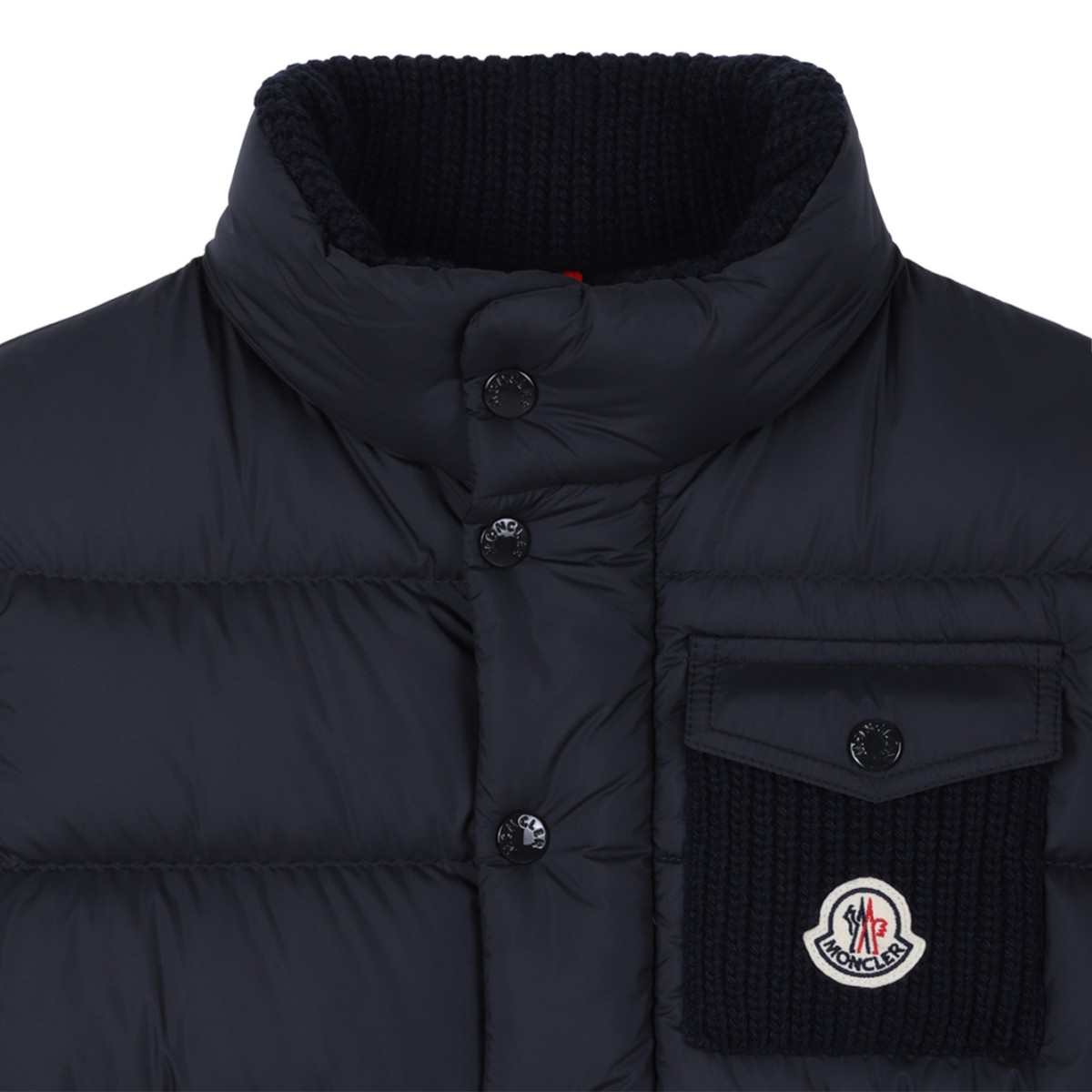 Moncler Navy Down Jacket.