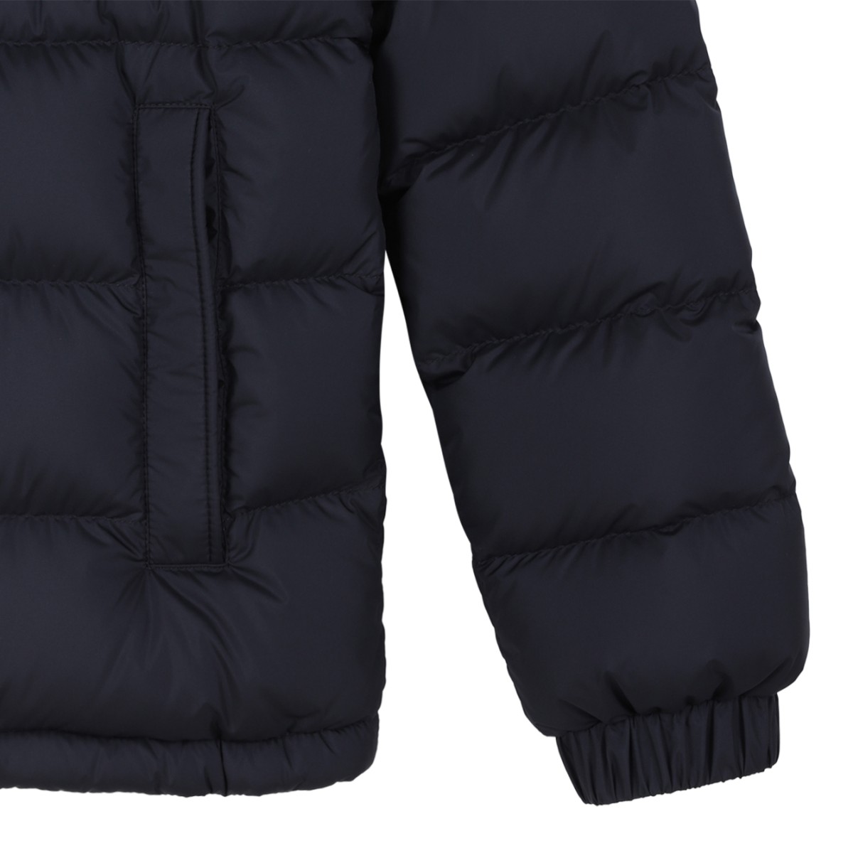 Moncler Navy Down Jacket.