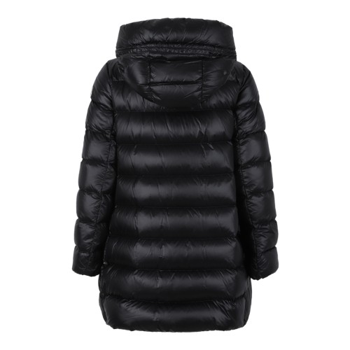 Moncler Black Hooded Down Coat. 2