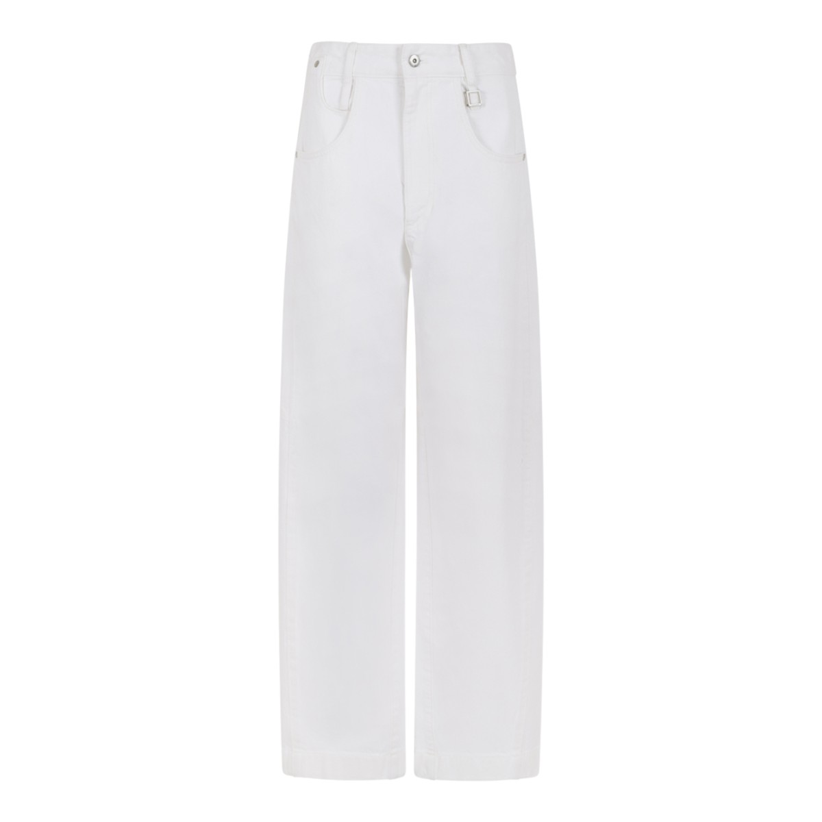 Wooyoungmi White Wide-Leg Tailored Trousers.