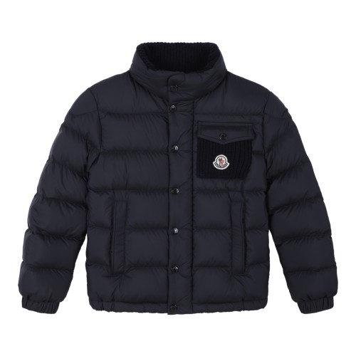 Moncler Navy Down Jacket.