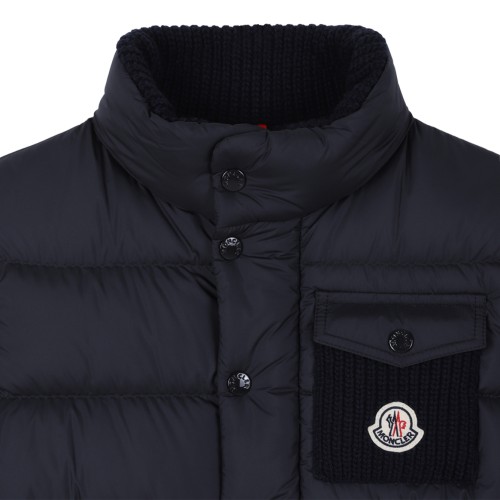 Moncler Navy Down Jacket.