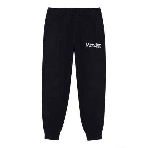 Moncler Navy Logo Joggers.
