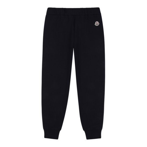 Moncler Navy Logo Joggers. 2