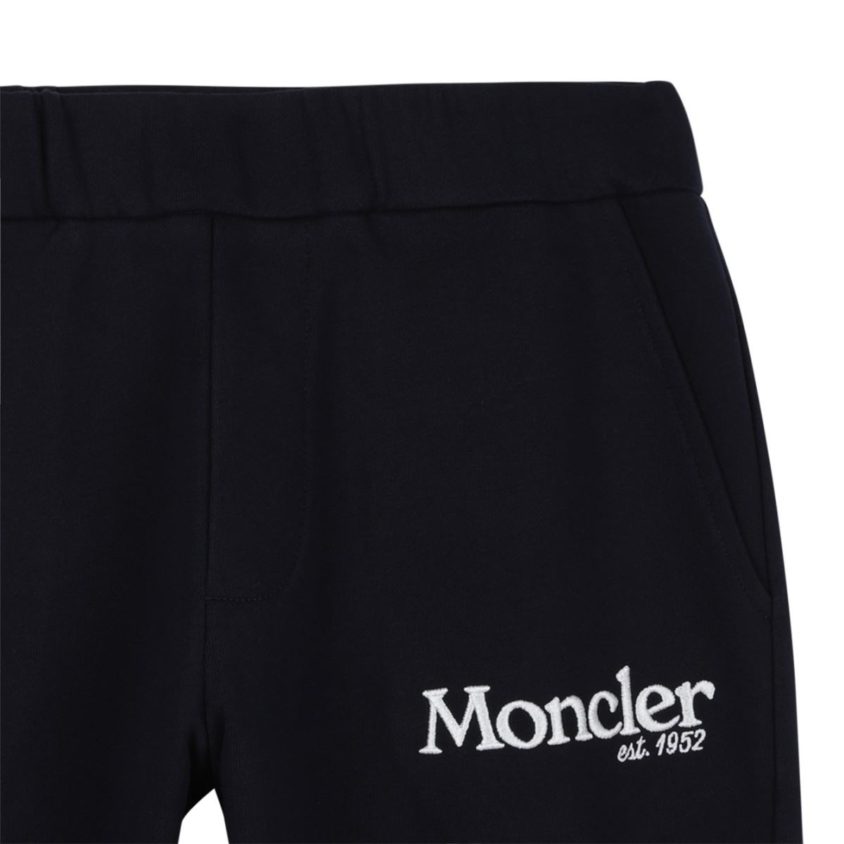 Moncler Navy Logo Joggers.