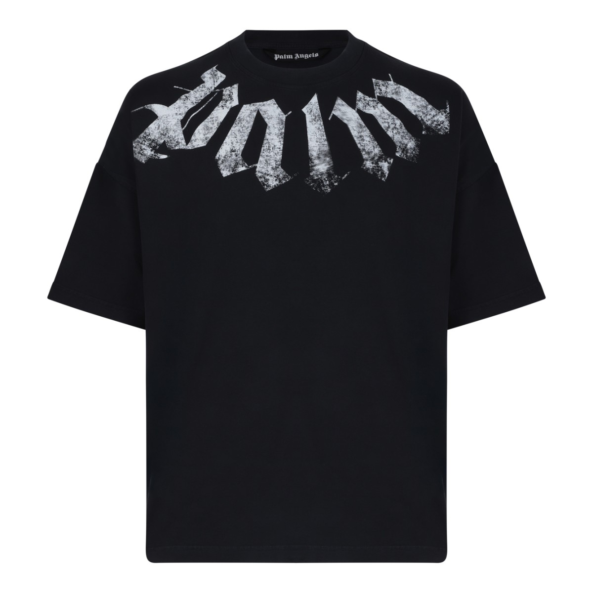 Palm Angels Black Graphic Logo T-Shirt.