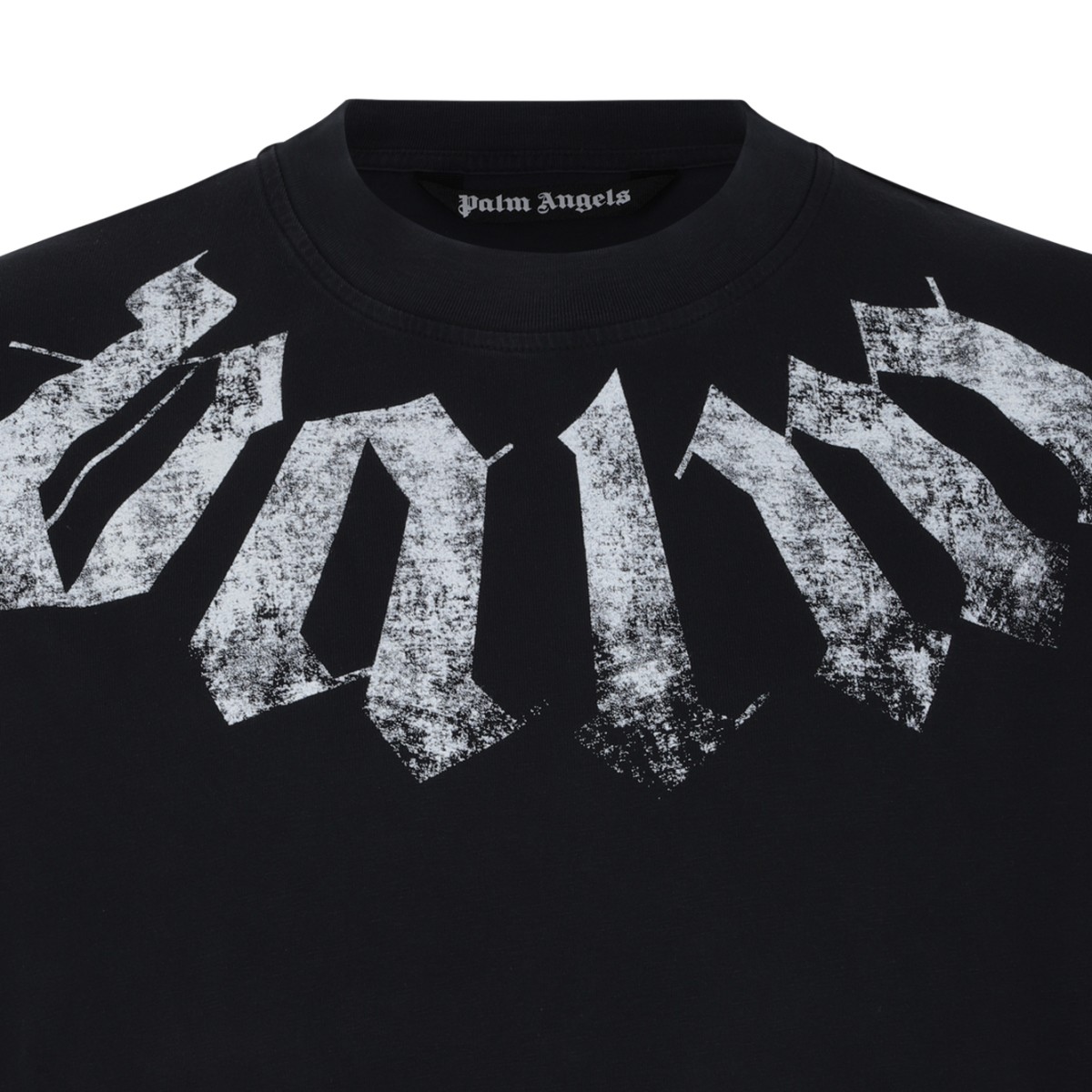 Palm Angels Black Graphic Logo T-Shirt.