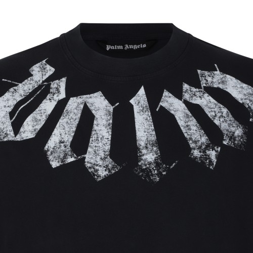 Palm Angels Black Graphic Logo T-Shirt.