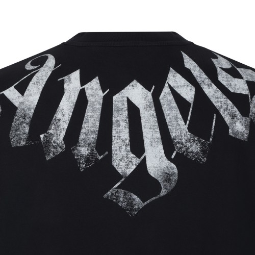 Palm Angels Black Graphic Logo T-Shirt.