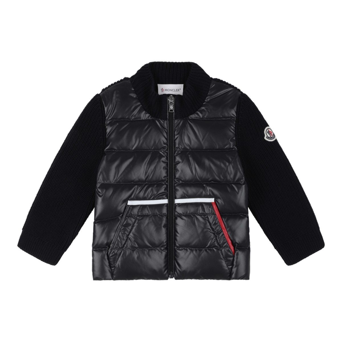Moncler Quilted Down Cardigan Jacket.