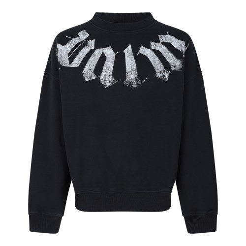 Palm Angels Black Graphic Sweatshirt.