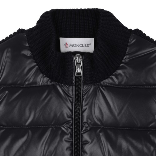 Moncler Quilted Down Cardigan Jacket.