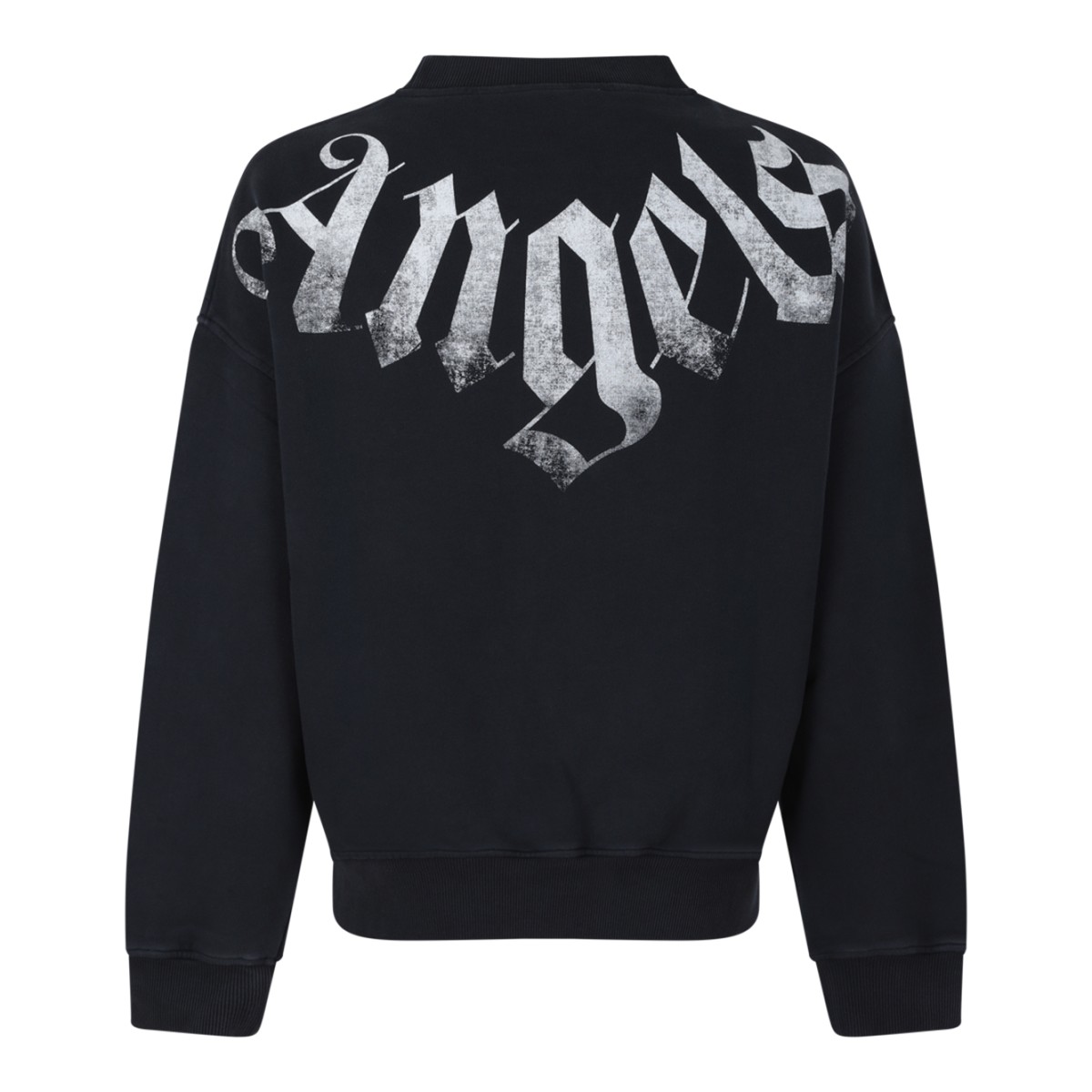 Palm Angels Black Graphic Sweatshirt.