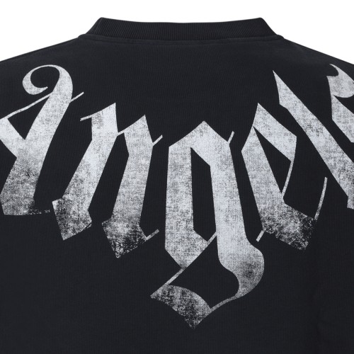 Palm Angels Black Graphic Sweatshirt.
