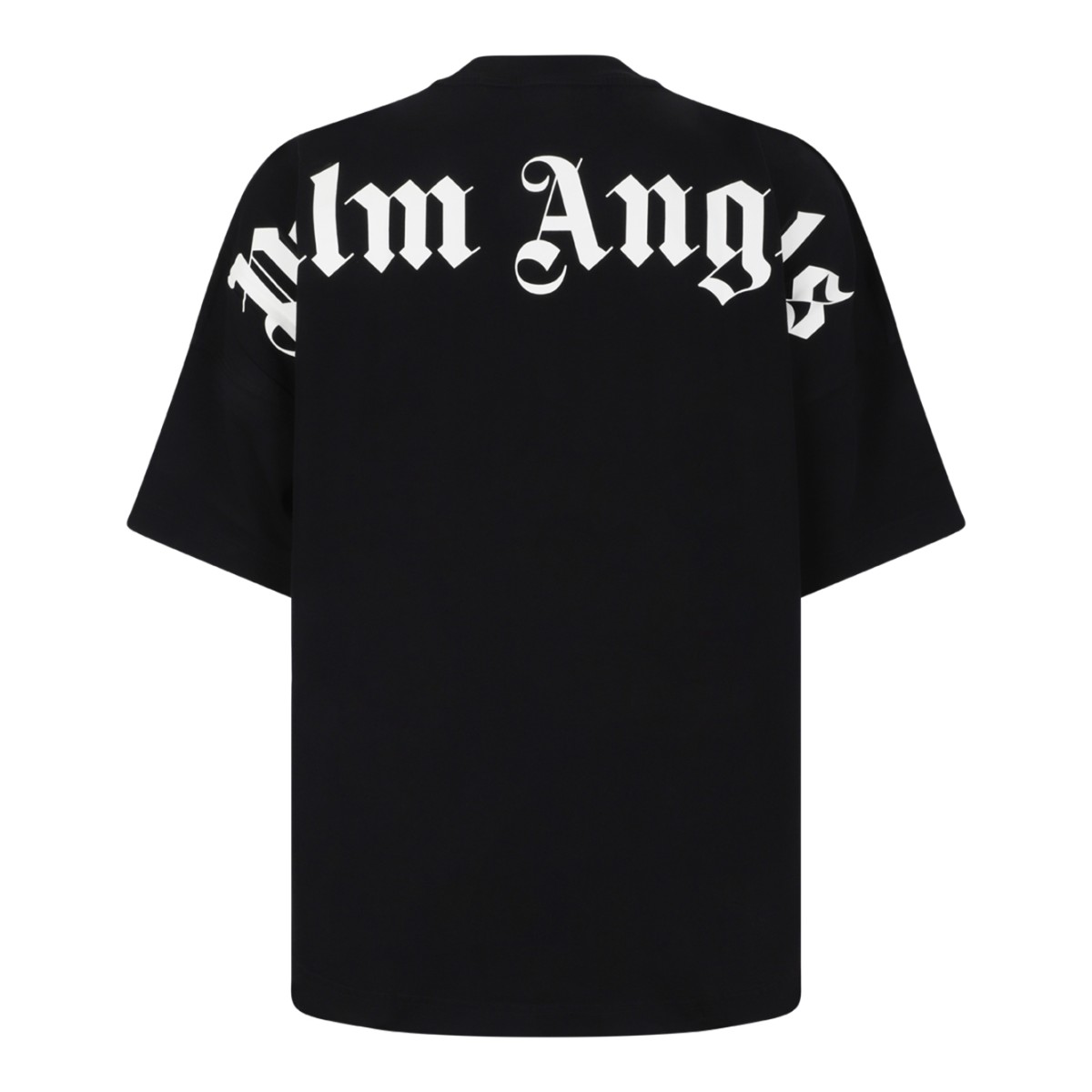 Palm Angels Black Cotton T-Shirt.
