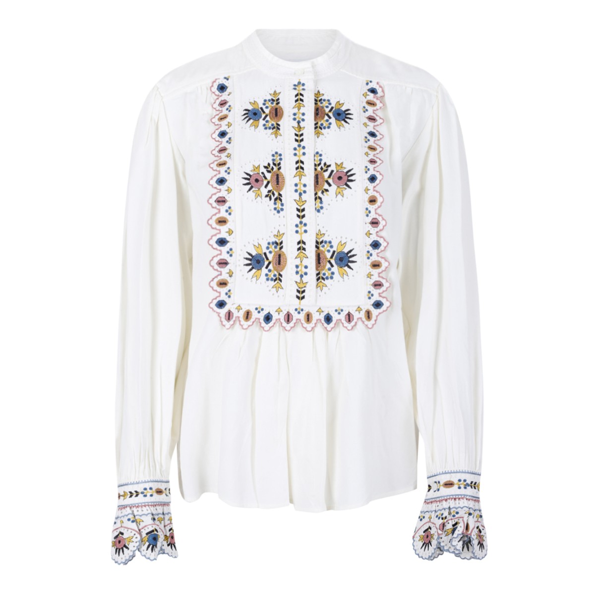 Isabel Marant White Embroidered Blouse.