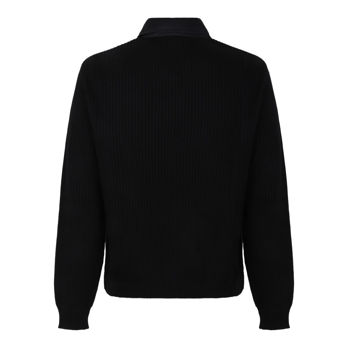 Prada Black Zip-Up Bomber Jacket.