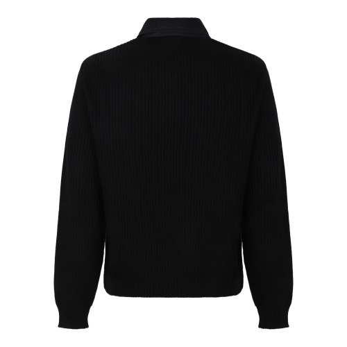 Prada Black Zip-Up Bomber Jacket.