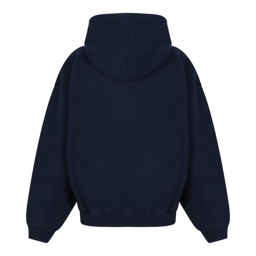 Anine Bing Navy Logo Hoodie. 2