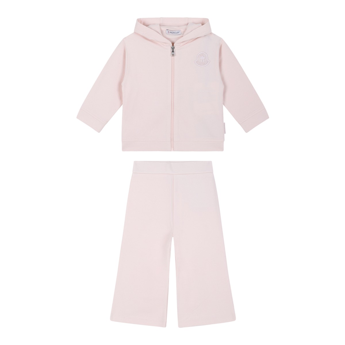 Moncler Light Pink Cotton Tracksuit Set.