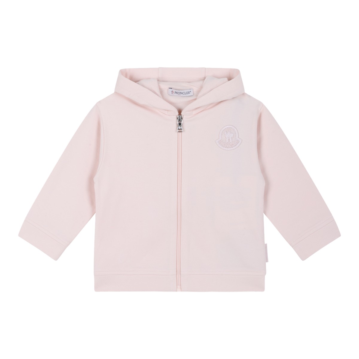 Moncler Light Pink Cotton Tracksuit Set.