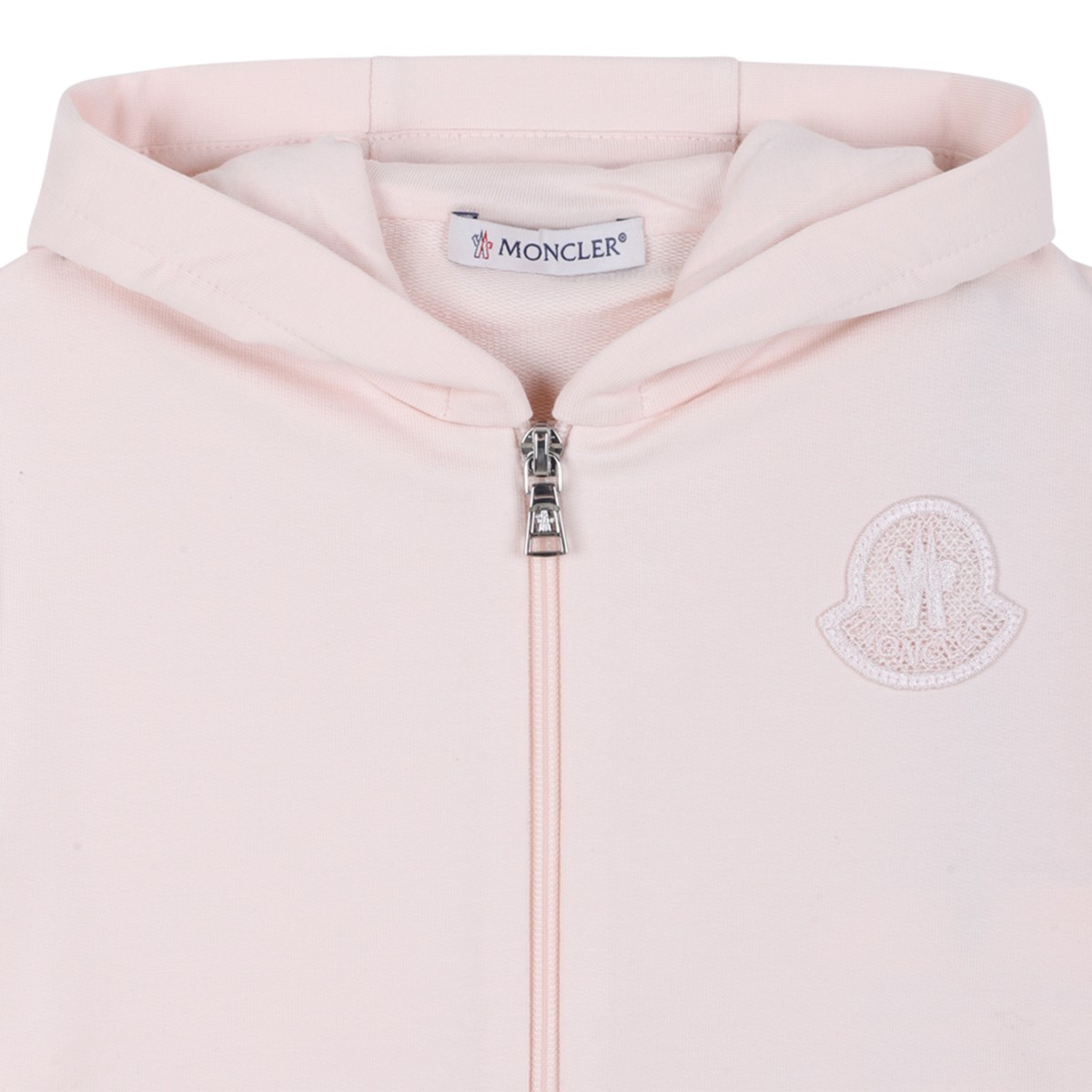 Moncler Light Pink Cotton Tracksuit Set.
