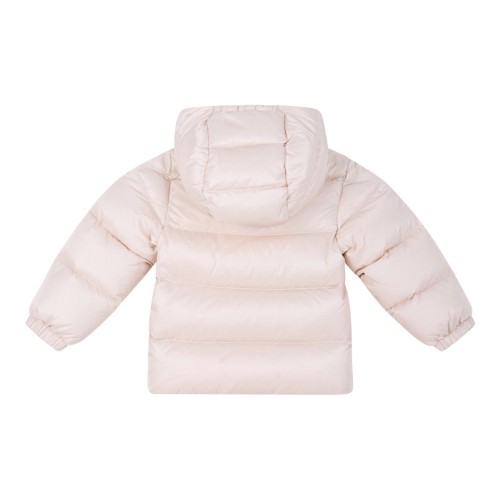 Moncler Light Pink Hooded Down Jacket. 2