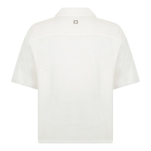 Wooyoungmi White Short-Sleeve Cotton Shirt. 2