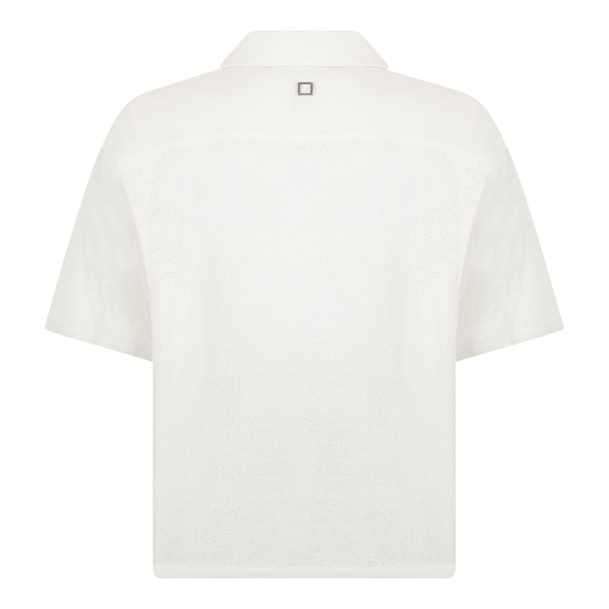 Wooyoungmi White Short-Sleeve Cotton Shirt.