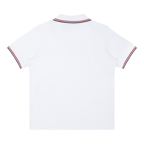 Moncler White Logo Polo Shirt. 2