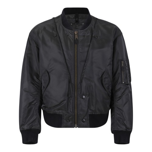 copy of Maison Margiela Black Nylon Bomber Jacket.