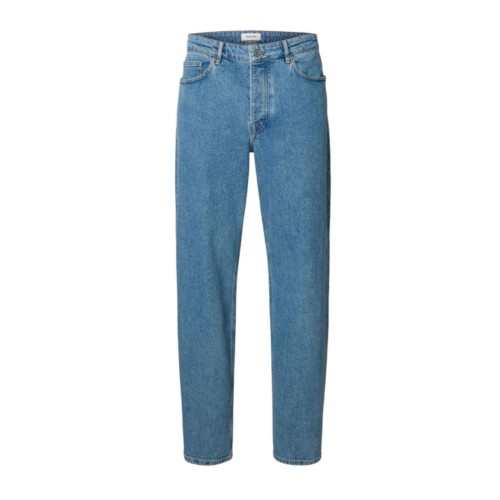 Selected Light Blue Loose Fit Jeans.