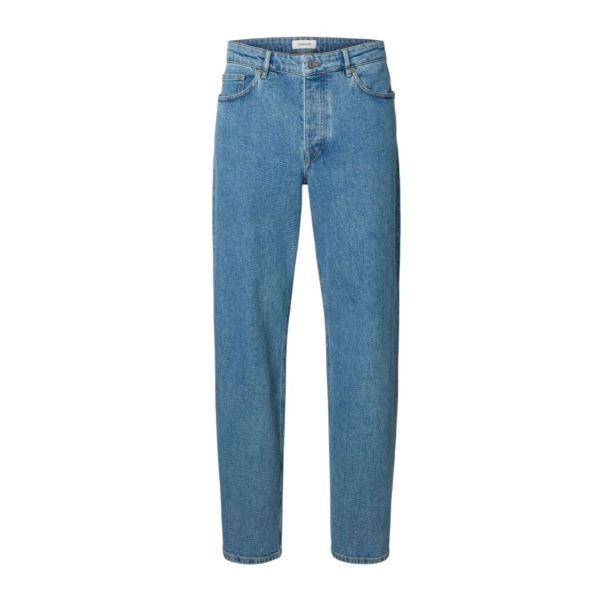 Selected Light Blue Loose Fit Jeans.