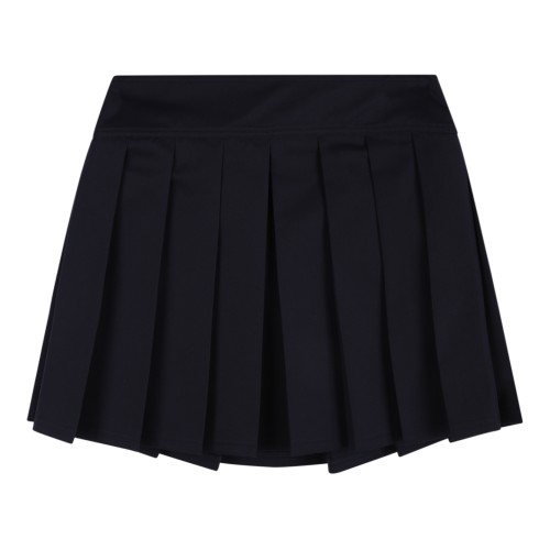 Versace Black Pleated Mini Skirt. 2