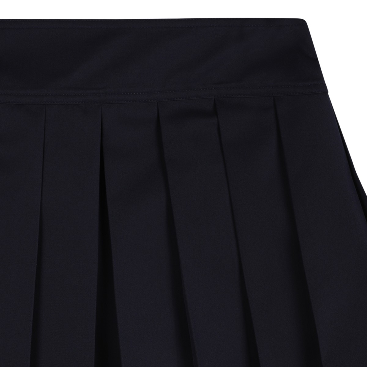 Versace Black Pleated Mini Skirt.