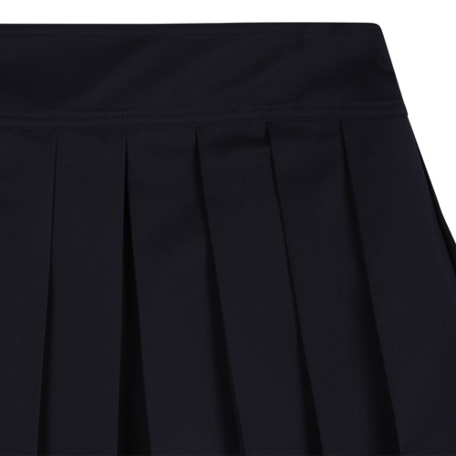 Versace Black Pleated Mini Skirt.