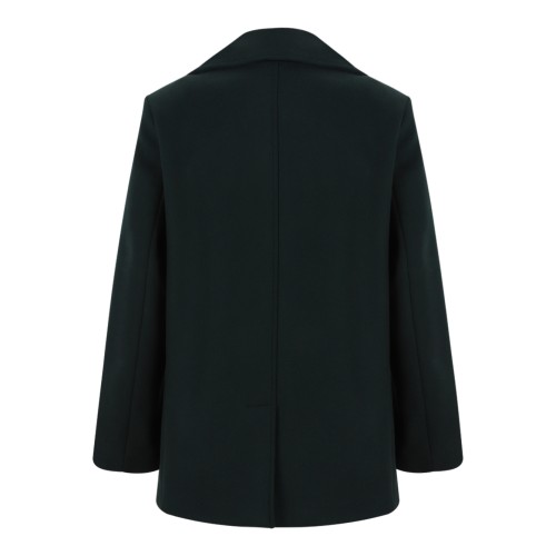 Sealup Dark Green Double-Breasted Peacoat. 2