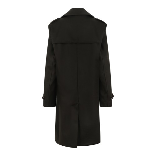 Sealup Dark Brown Double-Breasted Long Coat. 2