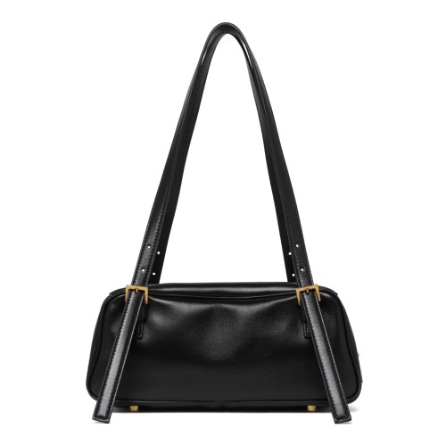 Versace Black Leather Shoulder Bag. 2