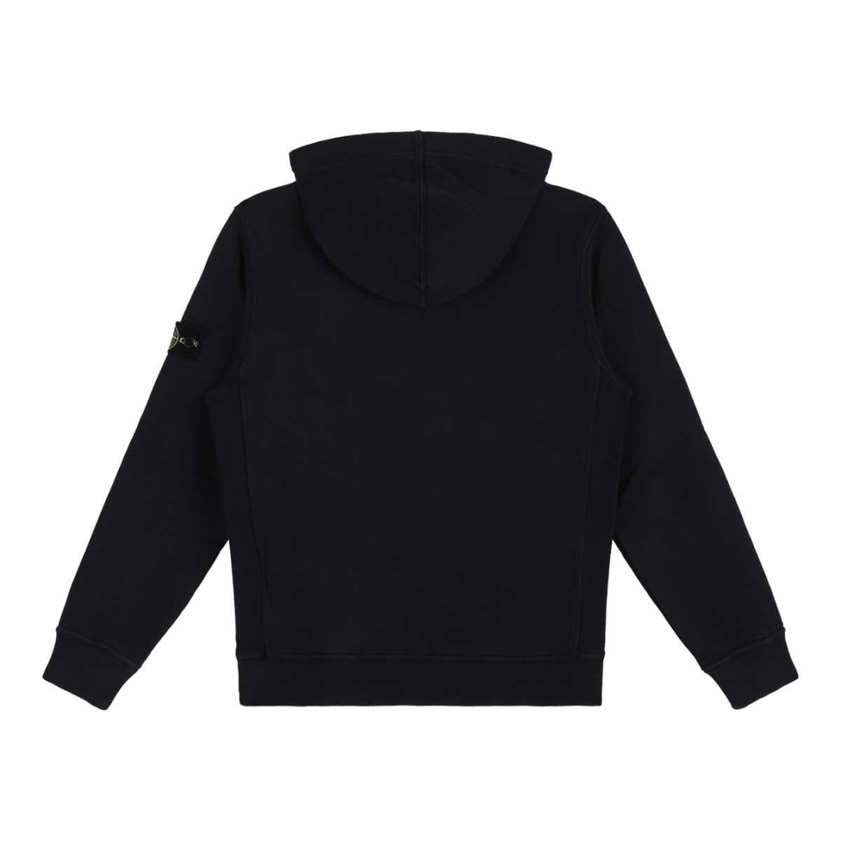 Stone Island Black Logo Hoodie.