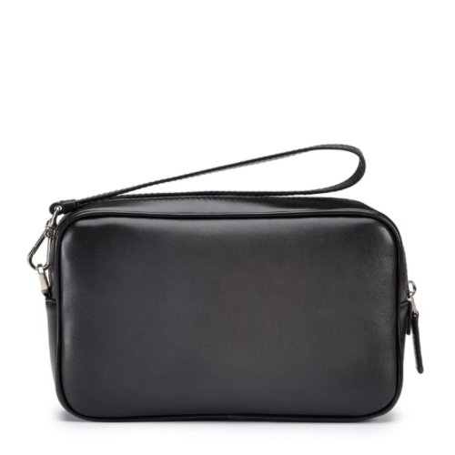 Black leather toiletry case 2