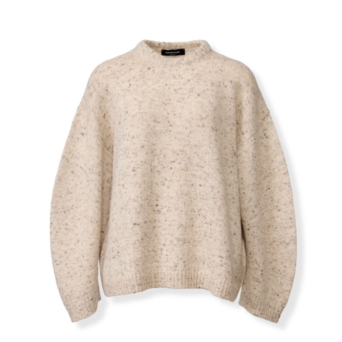 Beige Mlange Wool Sweater
