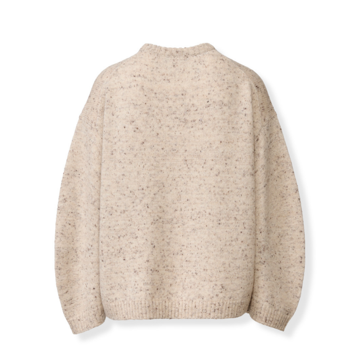 Beige Mlange Wool Sweater