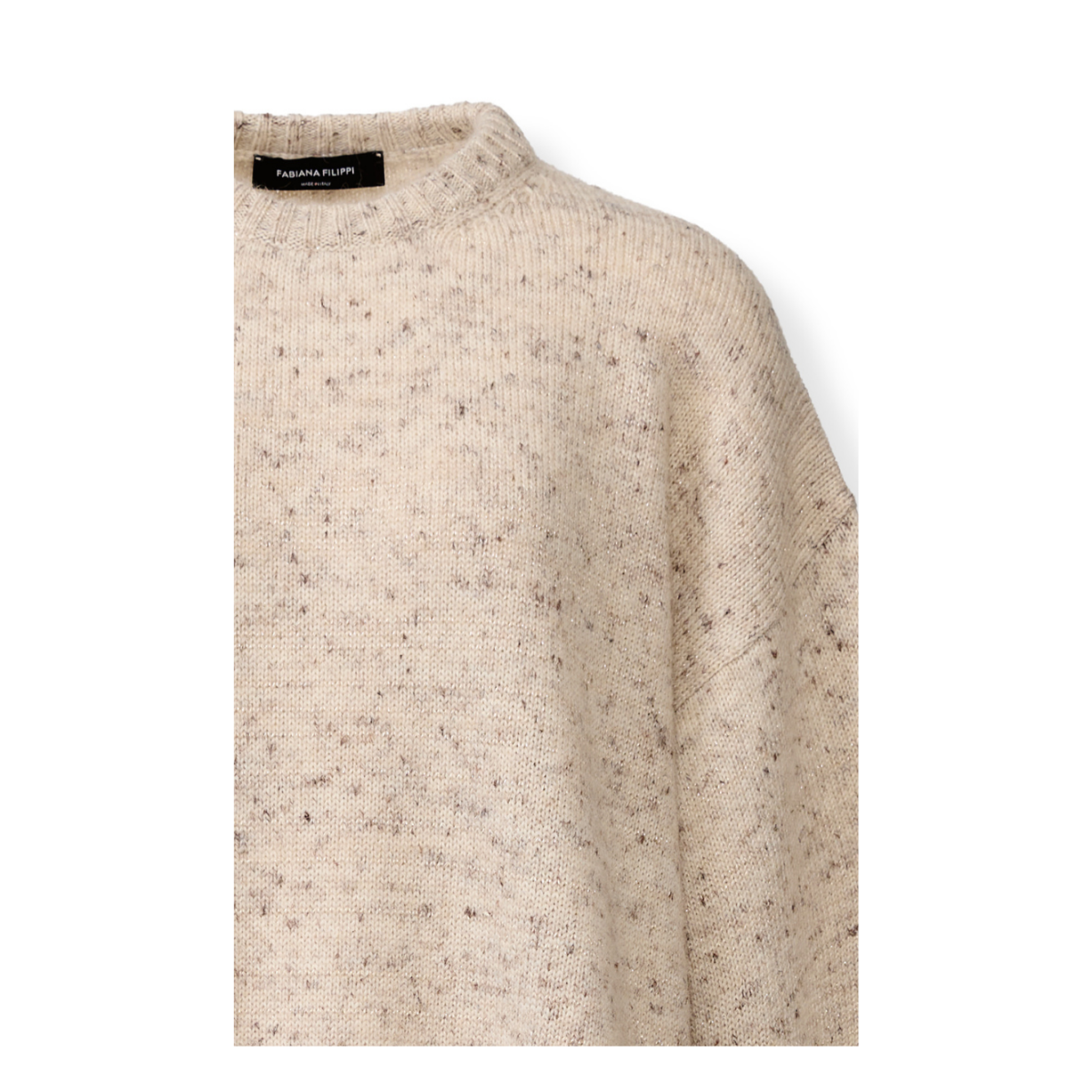 Beige Mlange Wool Sweater