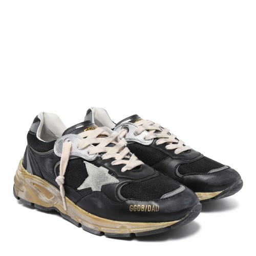 Golden Goose Black Running Sneakers. 2