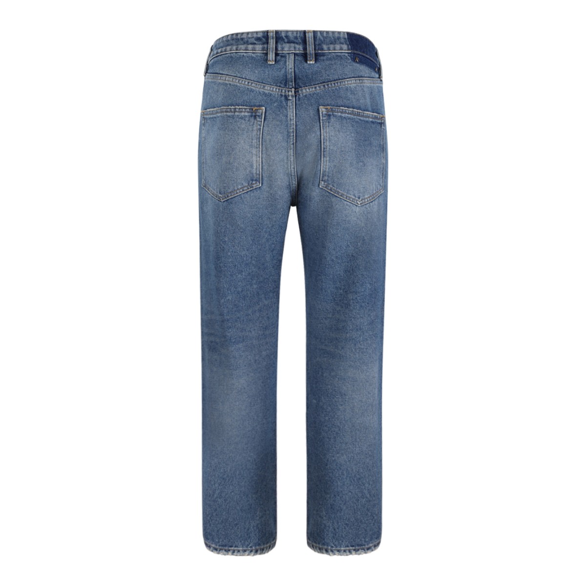 Golden Goose Blue Wide-Leg Jeans.