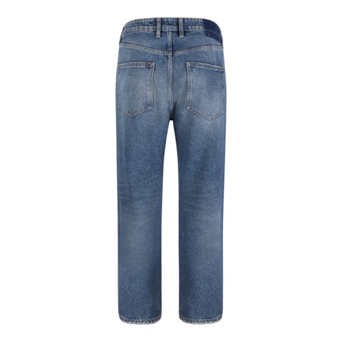 Golden Goose Blue Wide-Leg Jeans.
