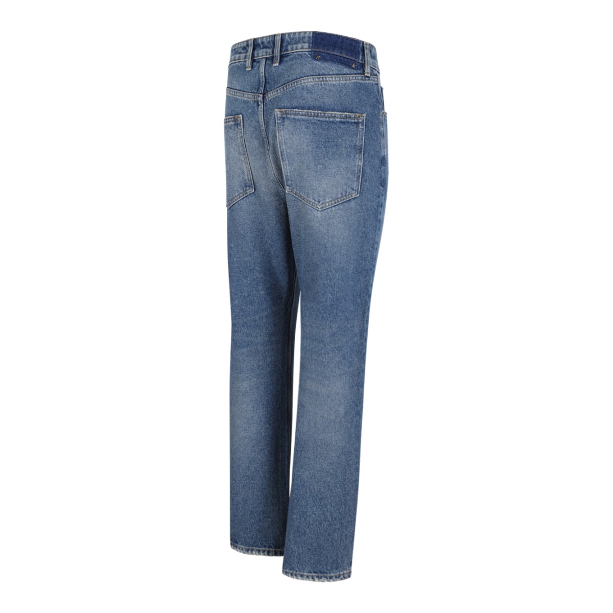 Golden Goose Blue Wide-Leg Jeans.