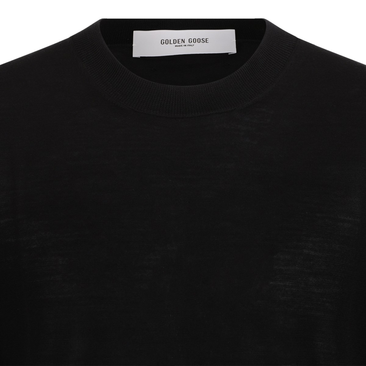 Golden Goose Black Crew-Neck Sweater.